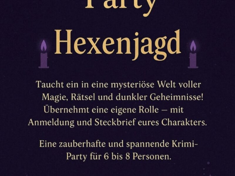 Krimi-Party Hexenjagd